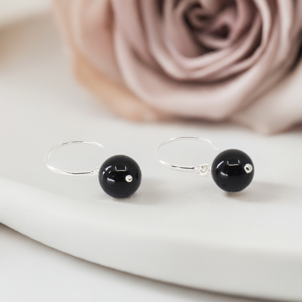 Presentes para Escorpianos e signo de Escorpião: Brincos com Turmalina Negra