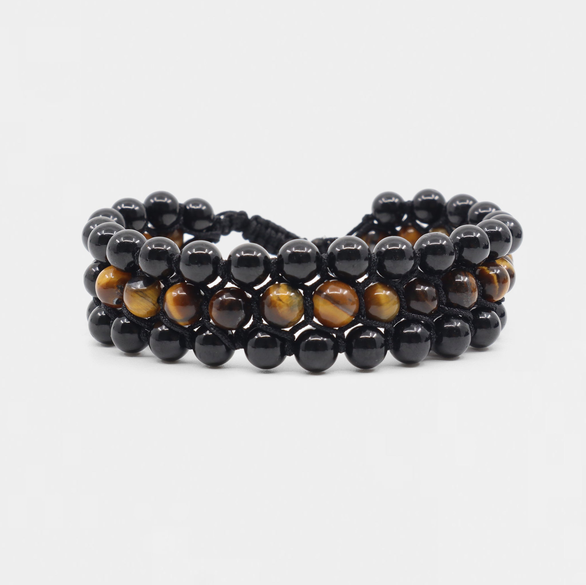 Pulseira Macramê de Olho Tigre