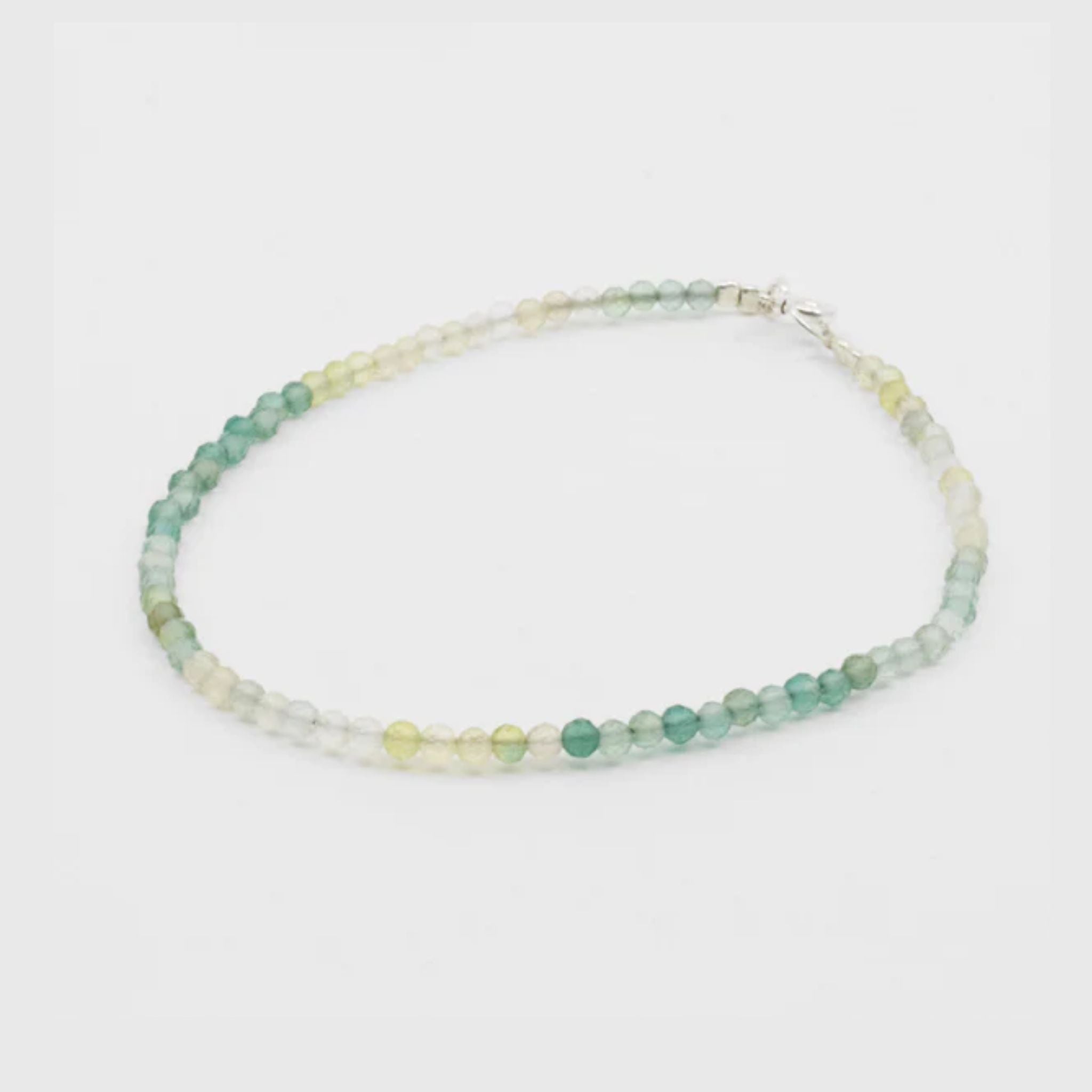 Pulseira de Jade Verde Facetada