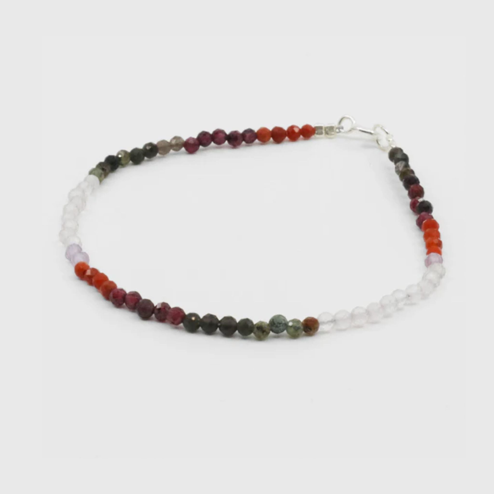 Pulseira de Turmalina Mista Facetada