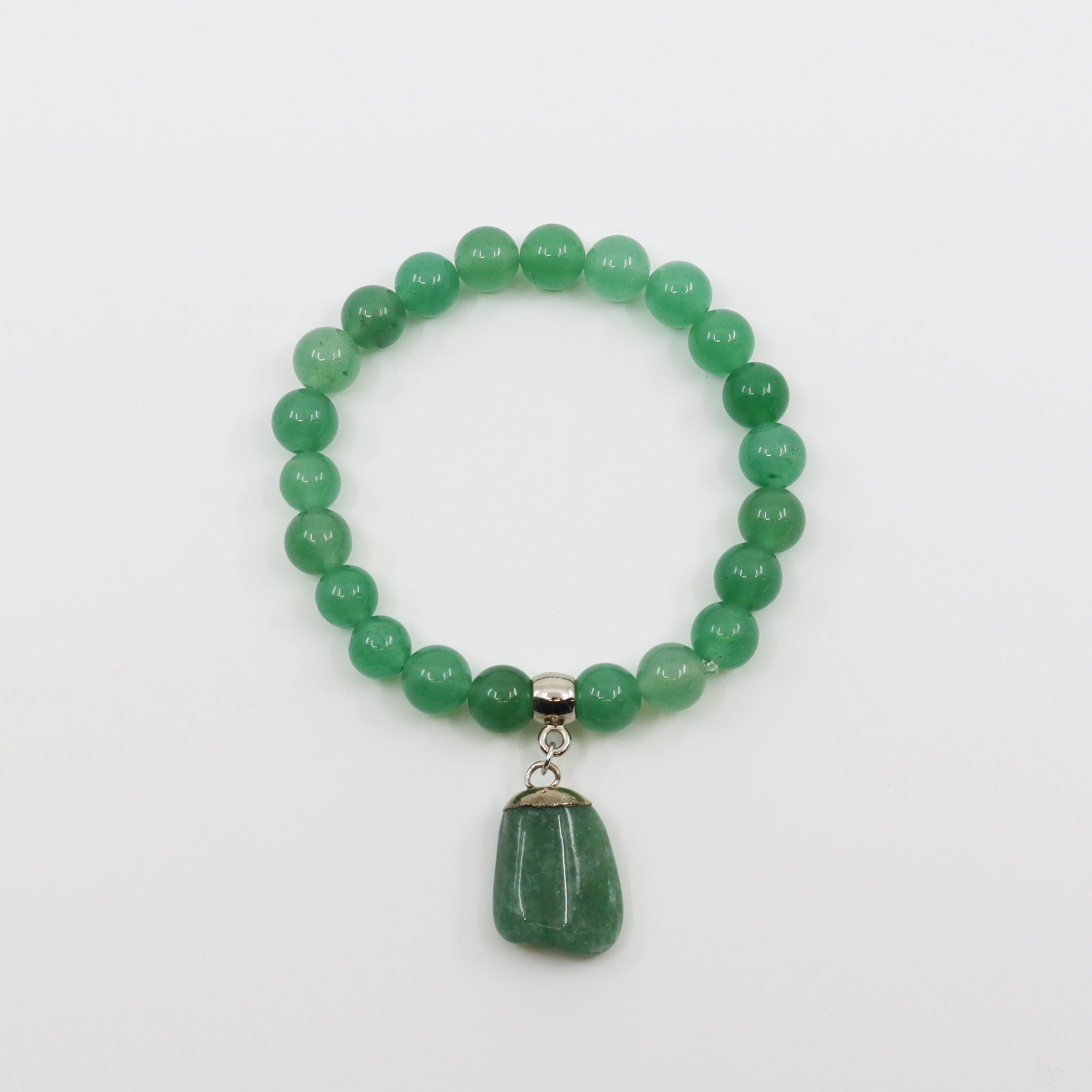 Pulseira de Quartzo Verde com Pingente Pulseiras com Pedras Comprar na Loja WeMystic