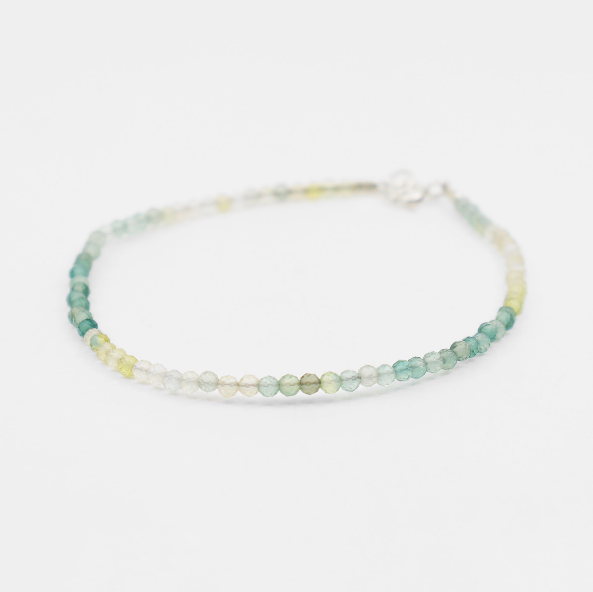 Pulseira de Jade Verde Facetada