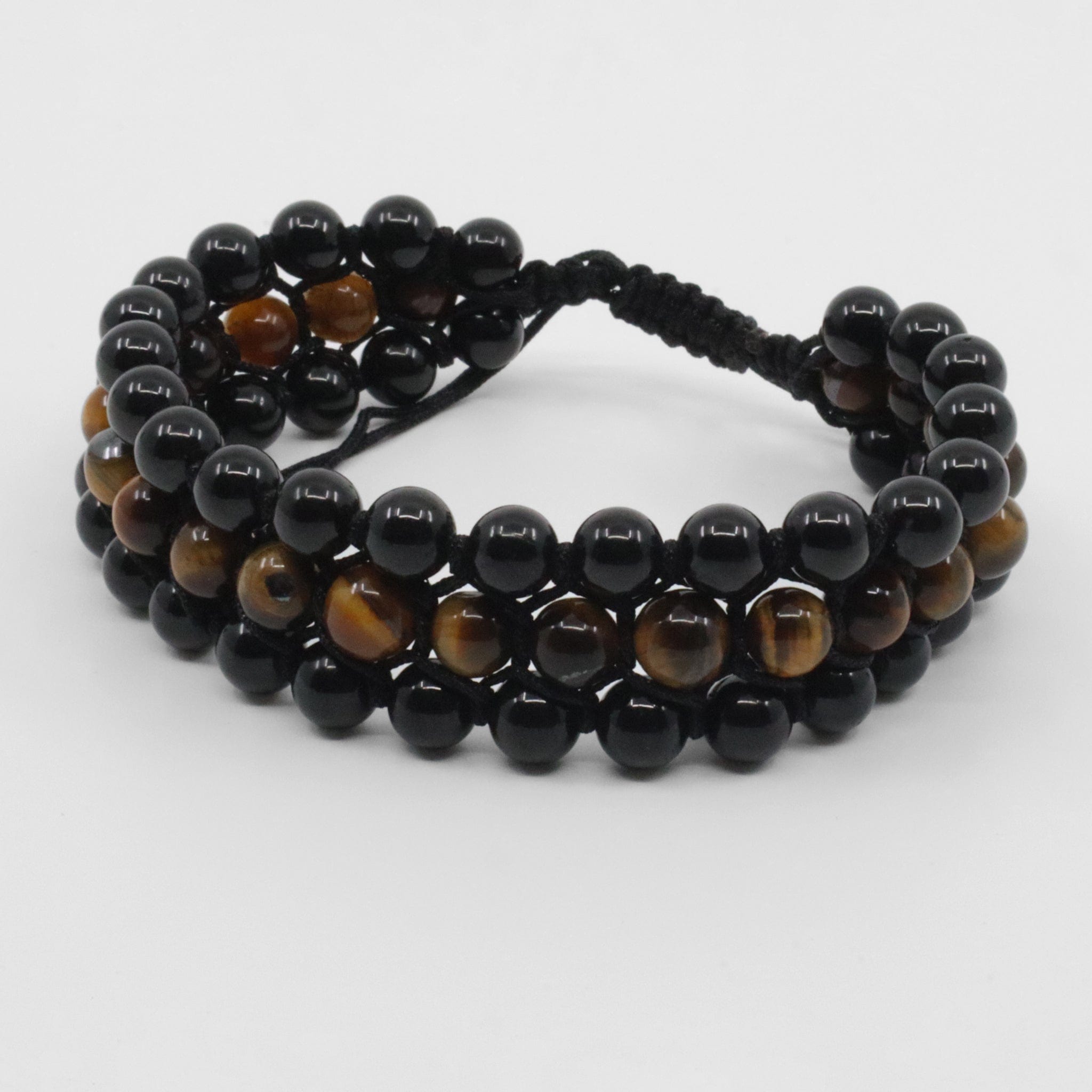 Pulseira Macrame Olho Tigre Pulseiras com Pedras Comprar na Loja WeMystic
