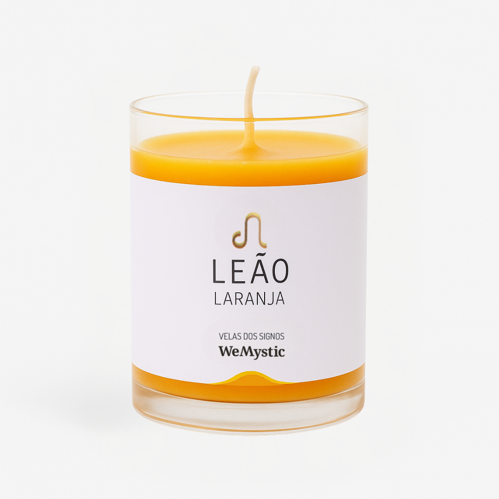 Vela Signo Leão - Laranja