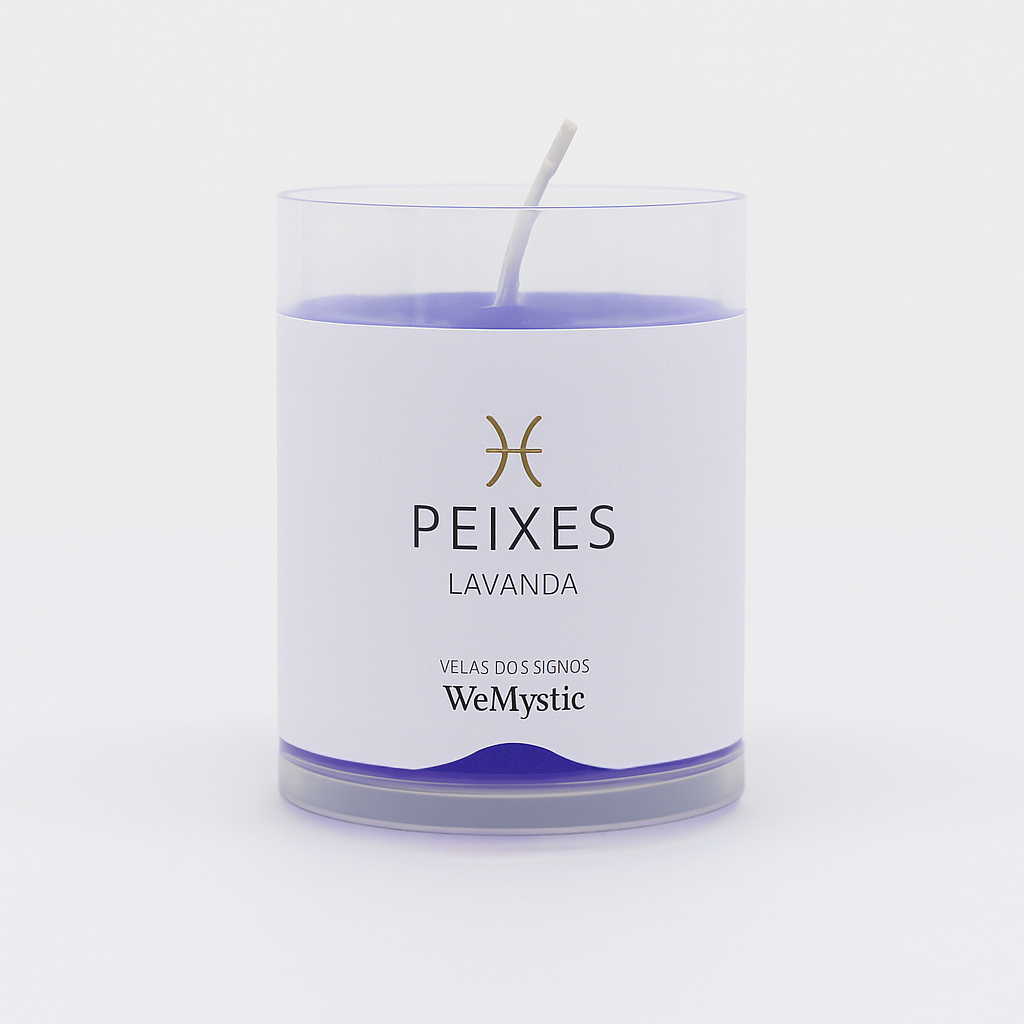 Vela Signo Peixes - Lavanda