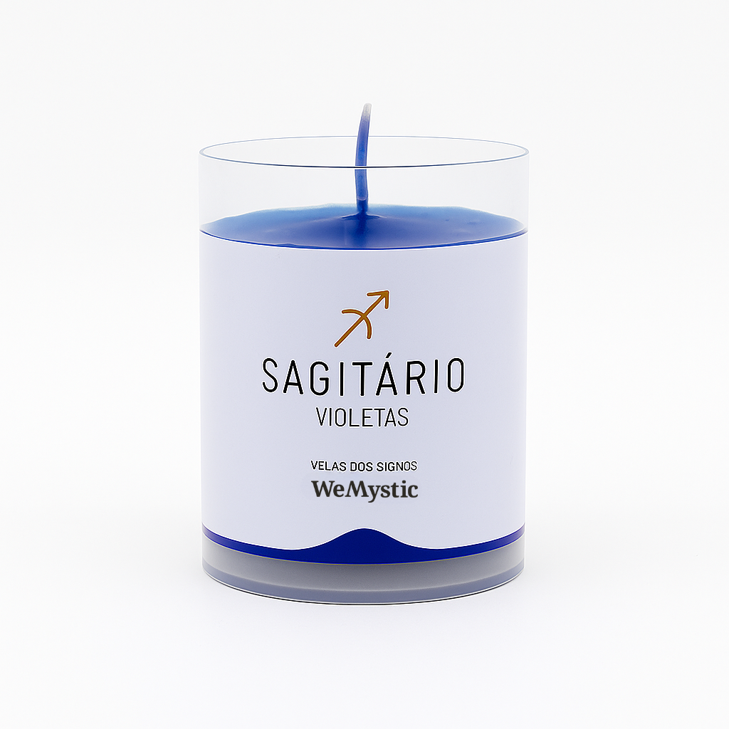 Vela Signo Sagitário - Violetas