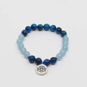 Pulseira Ágata Azul Pulseiras com Pedras Comprar na Loja WeMystic