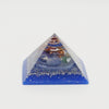 Pirâmide Orgonite Azul dos Chakras Cristais para Decoração Comprar na Loja WeMystic